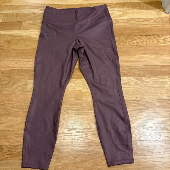 Athleta High Rise Shine Chaturanga Tight Desert Plum Size Medium Petite - Picture 2 of 6